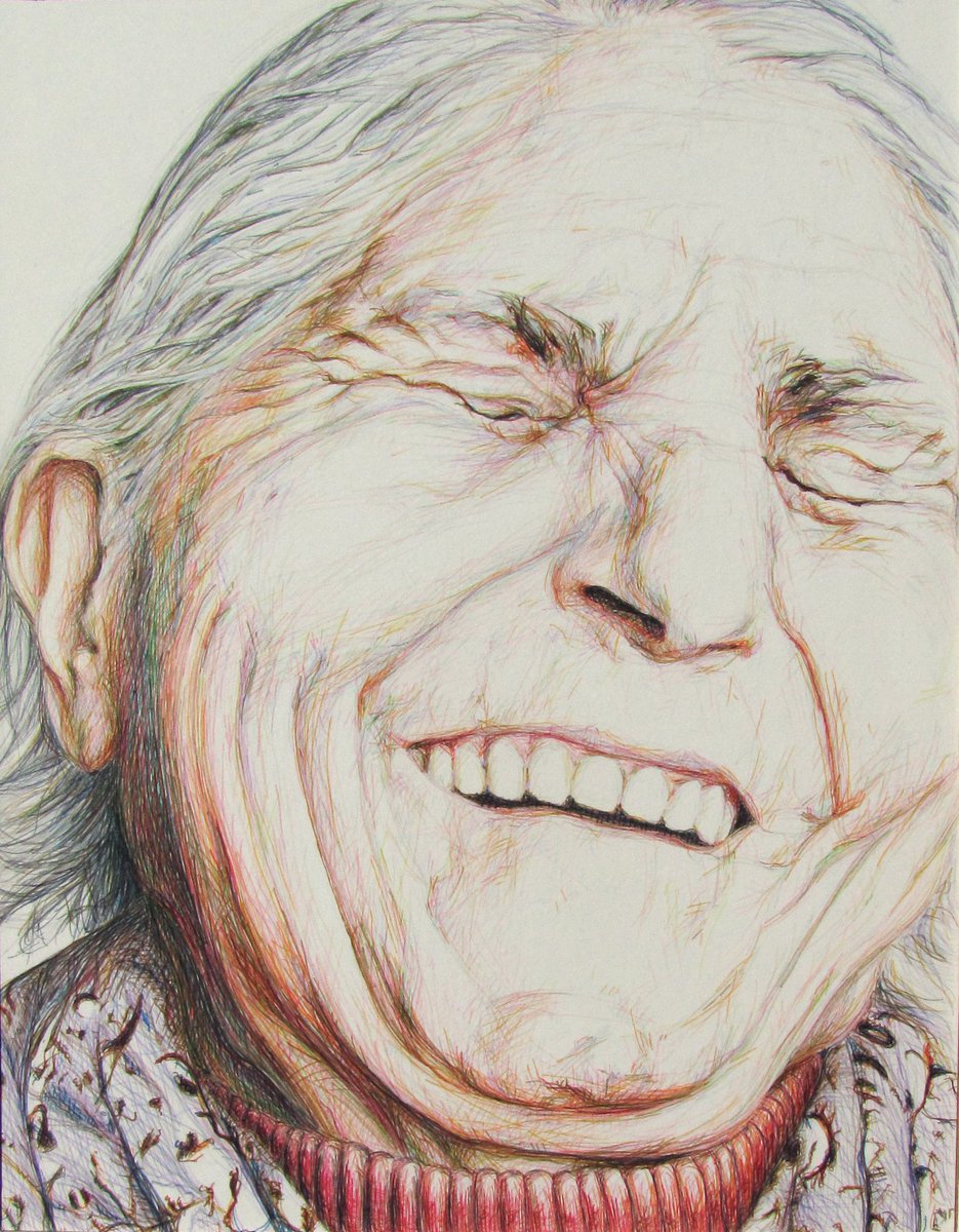 PDXOpenStudios's tweet photo. Portraits of laughter? Yeah, we've got that. Visit @kappusart &amp; 105 other #PDXOS artists this Sat/Sun https://t.co/3JVj8VMNLD https://t.co/gPHgBhDoHj