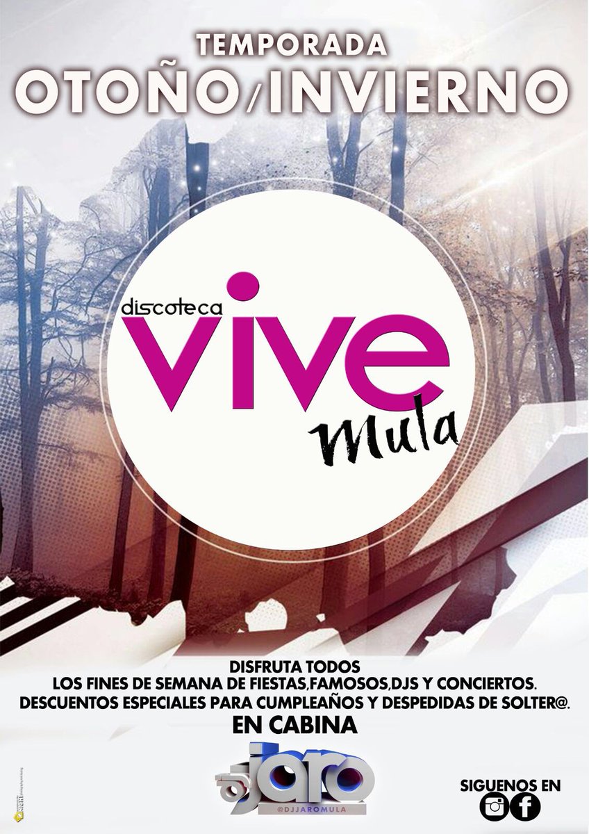 Arrancamos temporada Otoño/invierno en <a href="/ViveMulaDisco/">DISCOTECA VIVE MULA</a> con mucha energía...!!!