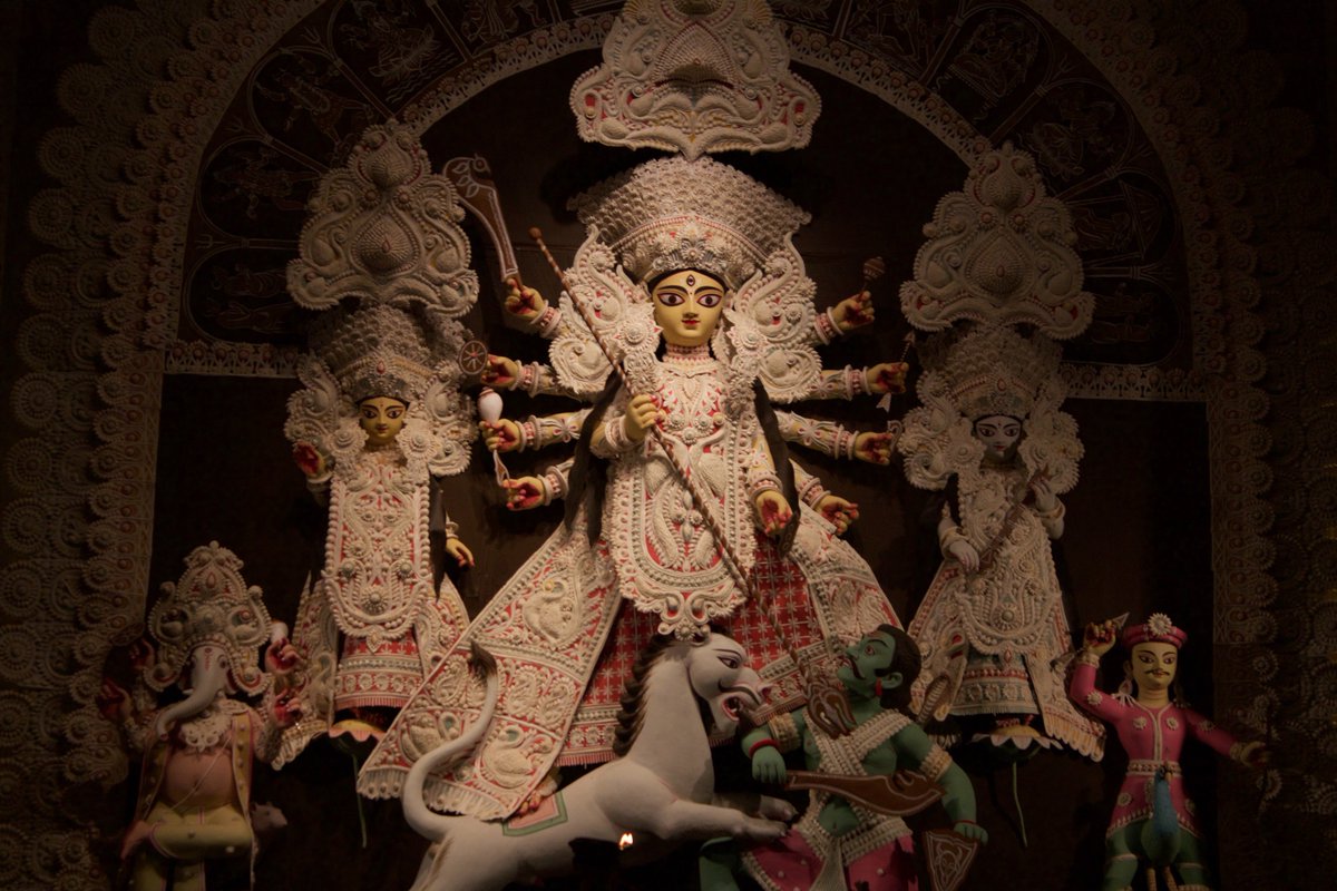 udnahc's tweet photo. #OpenPujo360 #IndiaOnAirtel @airtelindia
The idol at 66 Pally https://t.co/Rn8pojFYU1