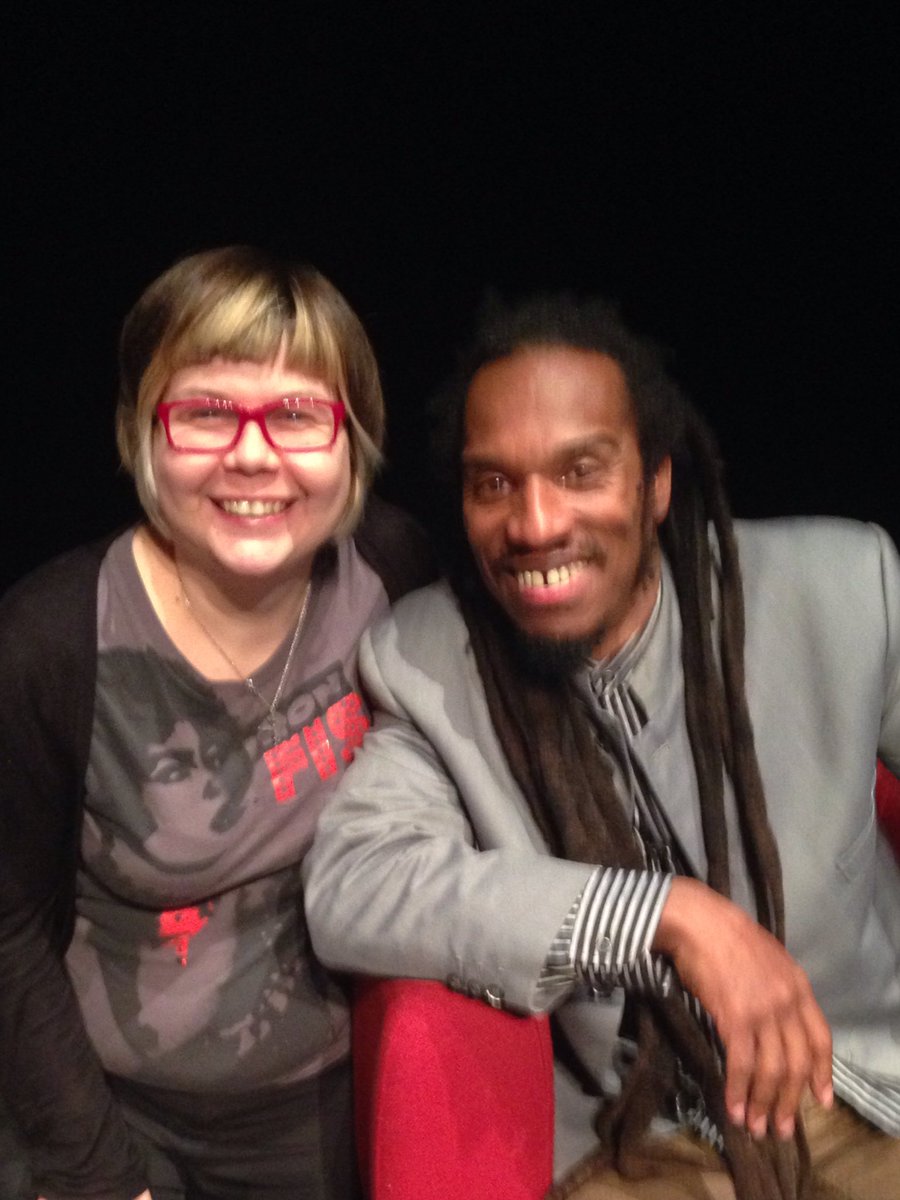 thereadingrat's tweet photo. An inspiring #blf16 event with @BZephaniah & @MissLizBerry @lindseybailey https://t.co/9CUY4Rshem