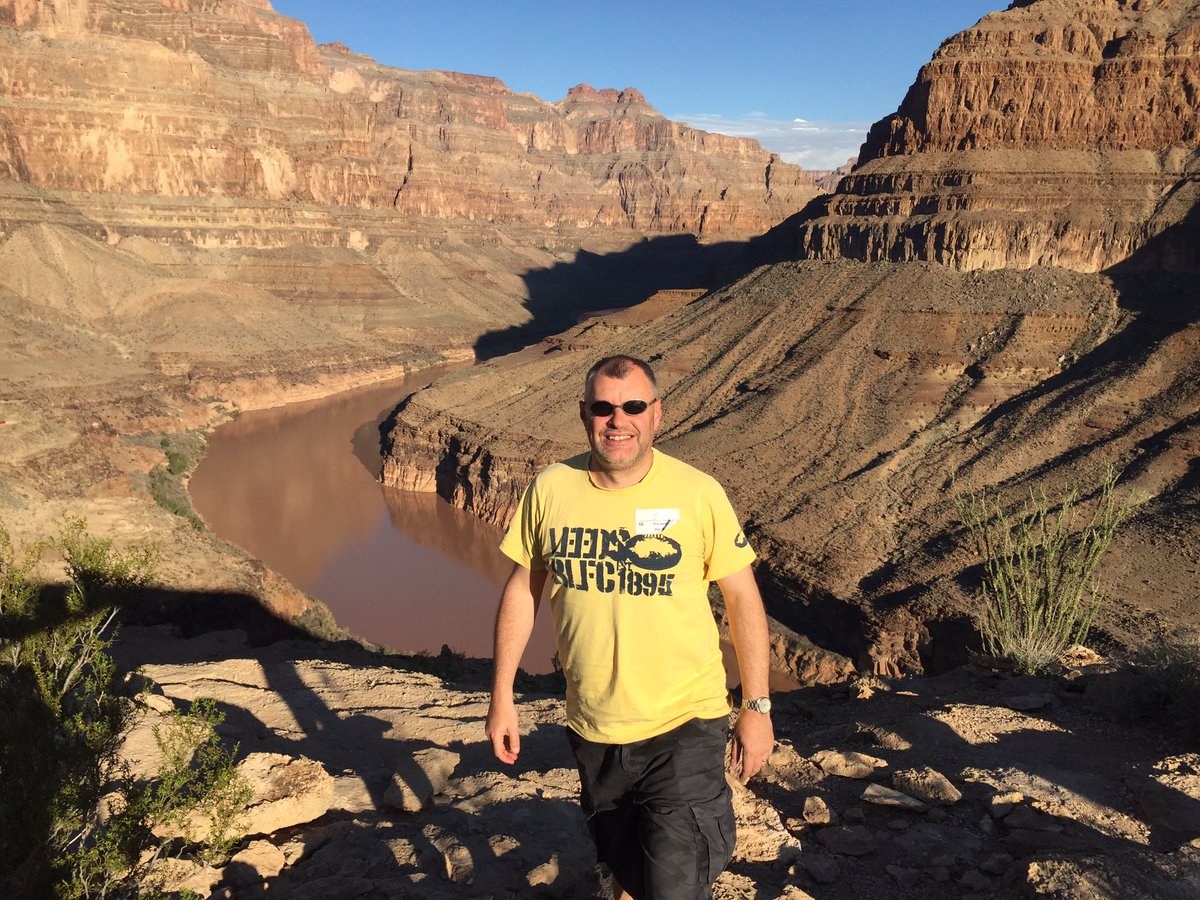 bunj1967's tweet photo. Not a bad start to my day touching down in the Grand Canyon after my 1st ever helicopter flight from Las Vegas, a truly wonderful place https://t.co/kUnaOJtBMx