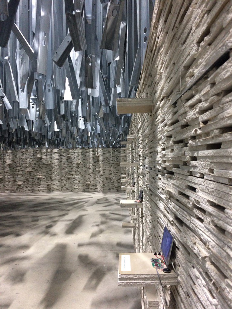 a_zeroarchitect's tweet image. The recycled material of last years #BiennaleArchitettura2016 reused in thought provoking way in Venice ...
