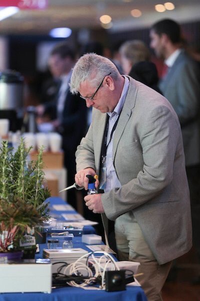 connect_ie's tweet photo. Favourite pic from #TyndallTech16 - CONNECT investigator Alan O'Riordan @TyndallInstitut keeps #IoT demo primed #InternetOfThings #research https://t.co/Ud8d4teFxQ