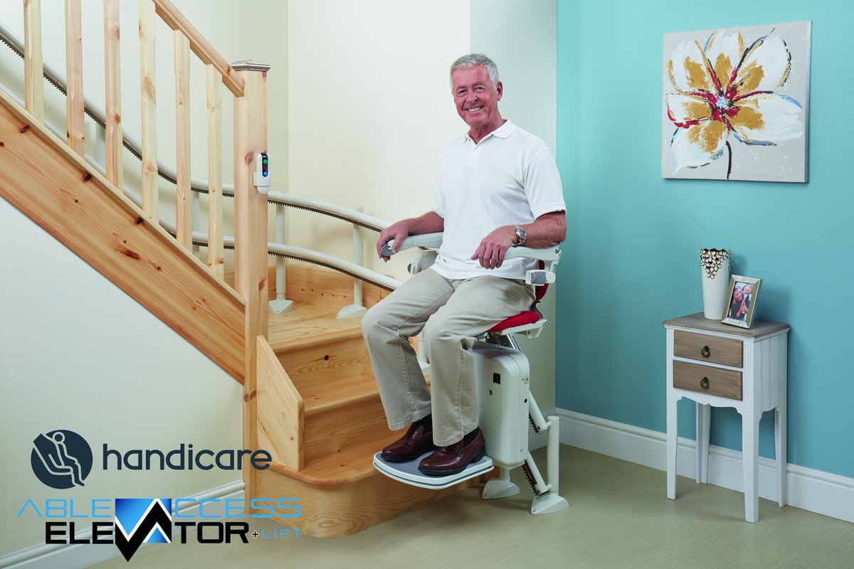 AbleAccess's tweet image. Get your @handicareus stairlift at Able Access and you'll be as happy as this guy!

#stairlift