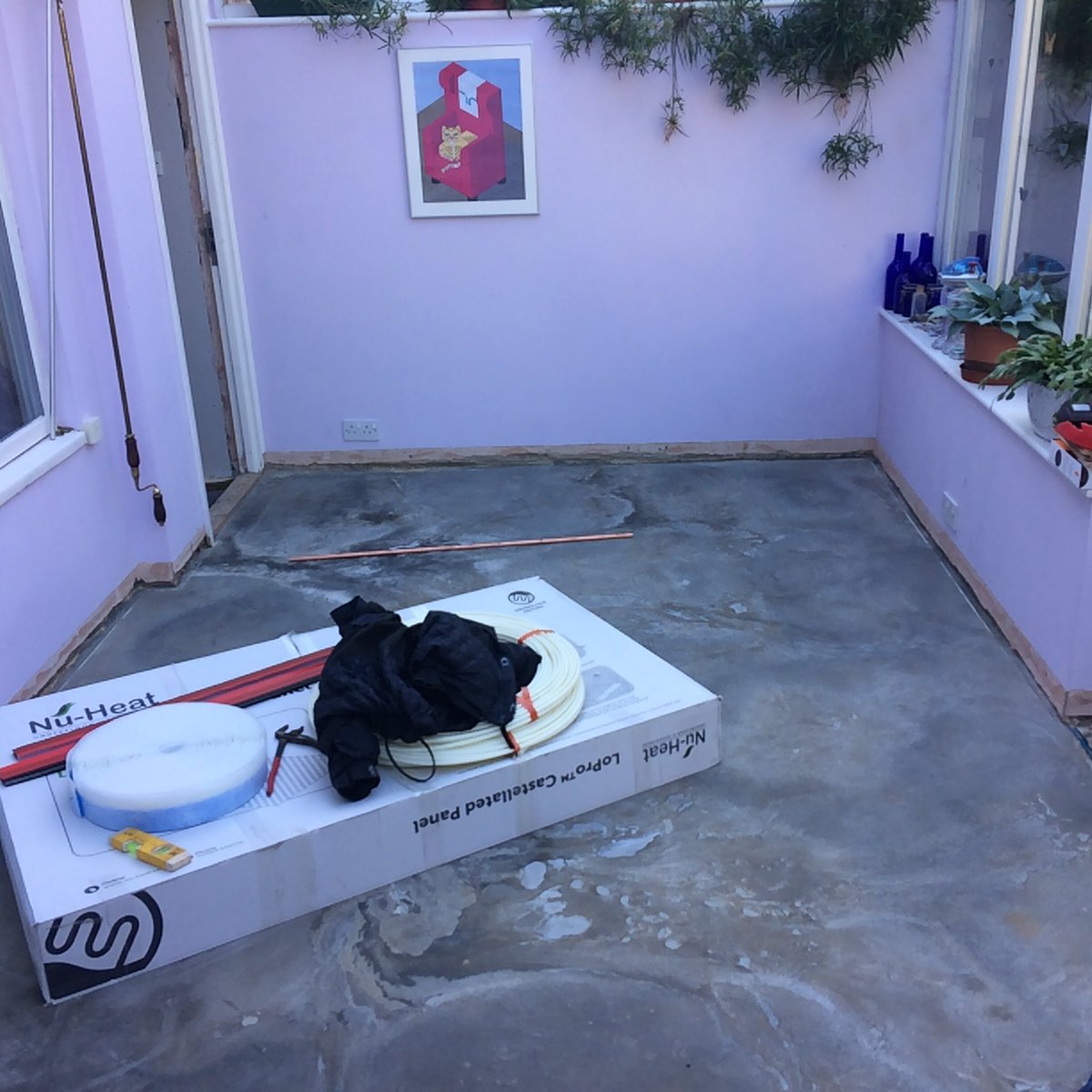 NiallRenewables's tweet photo. All in a days work @nuheatuk 
#underfloor #lopromax #oneday #easypeasy #warmconservatory https://t.co/3mR9IfgsrN