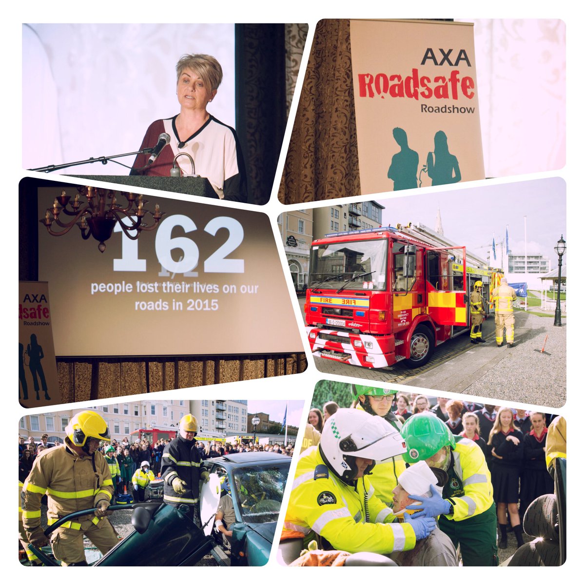 AXA_Ireland's tweet photo. Thank you to all involved in our Roadsafe Roadshow with @dlrcc . This event was shown to over 2000 TY students . #AXARoadSafety https://t.co/fMG0dfkoeV