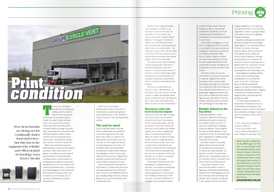 Check out the Cercle Vert article on page 18 in the October issue of <a href="/FoodChain_mag/">FoodChain Magazine</a> to see how #printronix printers support their business