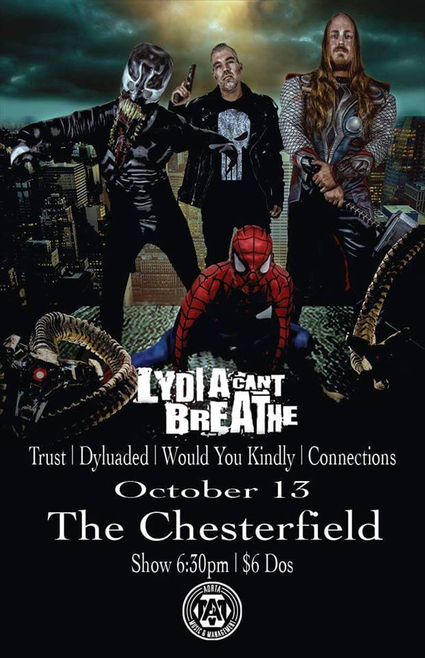 Aorta_Music's tweet photo. Come see @LCBmusic Oct. 13 at The Chesterfield Sioux City, IA with @TheBandTrust, Dyluaded, Would You Kindly, and Connections. $6 6:30PM https://t.co/wsN1uwlJZg