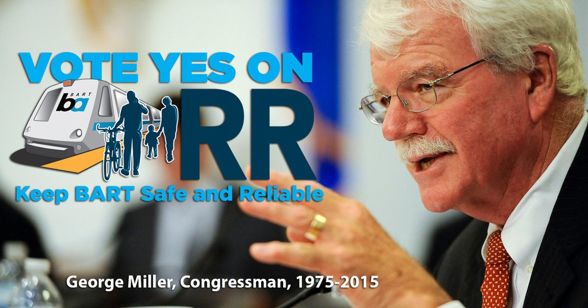 "Measure RR ensures that our transit system will be safe and reliable for generations to come." Thanks for the endorsement, Rep. Miller!