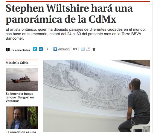 SWiltshireMX's tweet photo. Les dejamos esta nota de @Milenio sobre la VISITA de @StWiltshire para crear la #cdmxdememoria en la #torrebancomer https://t.co/CvBJ2vLKGr https://t.co/zxtcNYDp3r