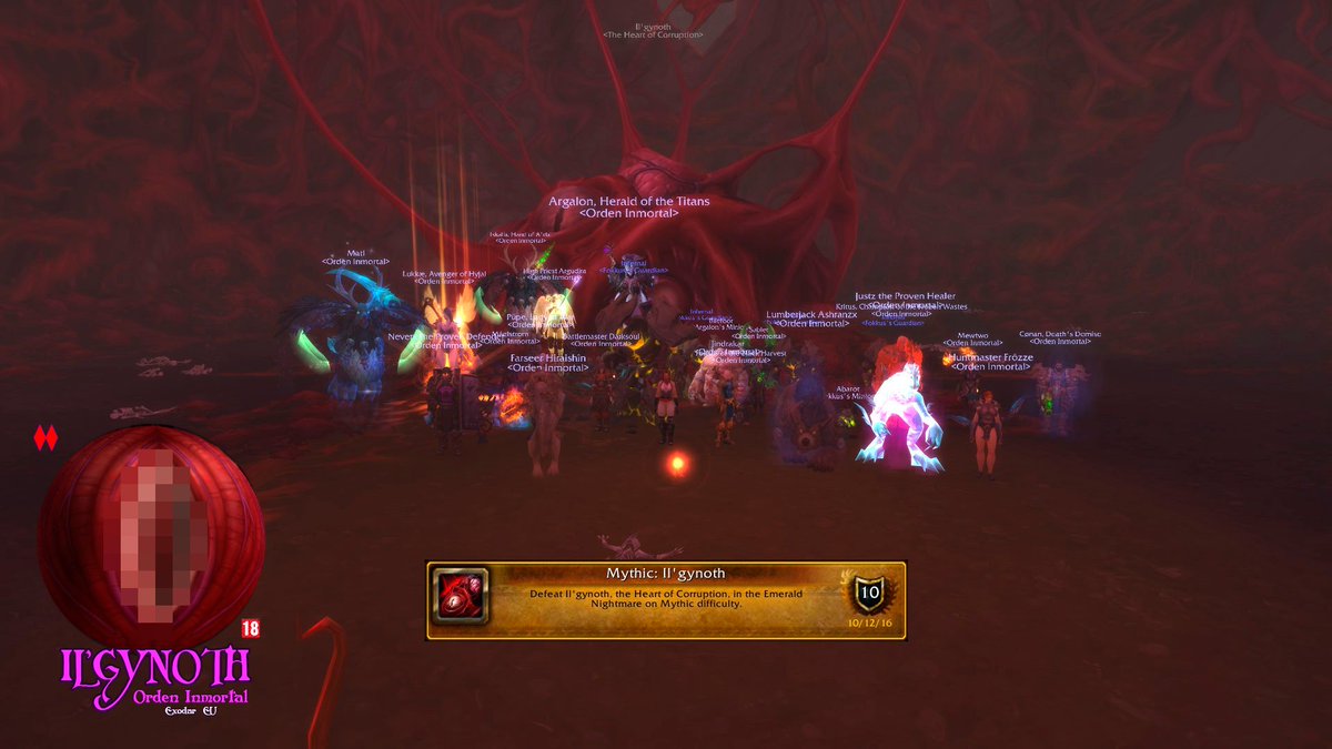 OrdenInmortal's tweet photo. Il'gynoth mythic! 5/7! https://t.co/qqNa9e2baR