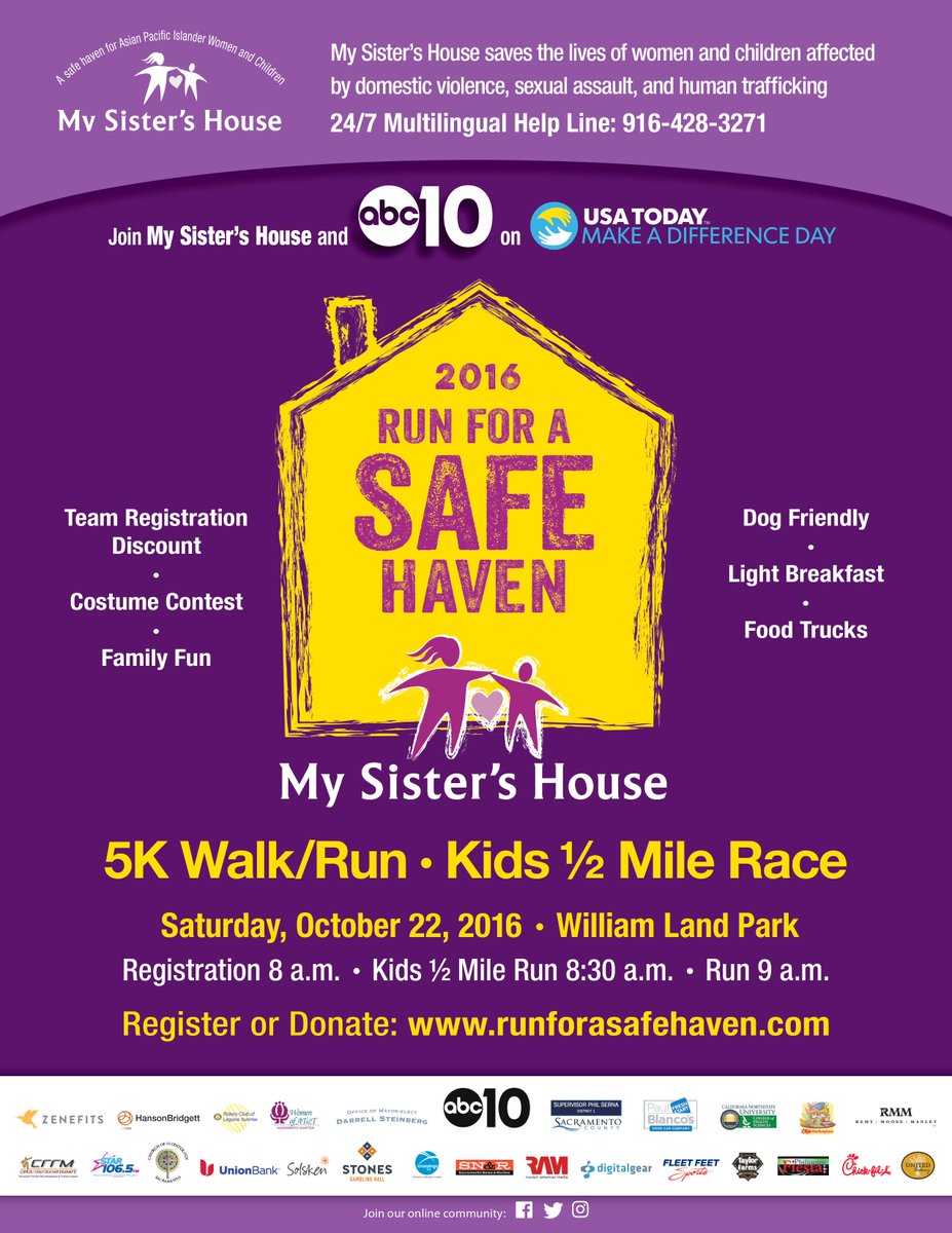 5 days left! Register before Oct. 15th and save $5! 
Register: runforasafehaven.com