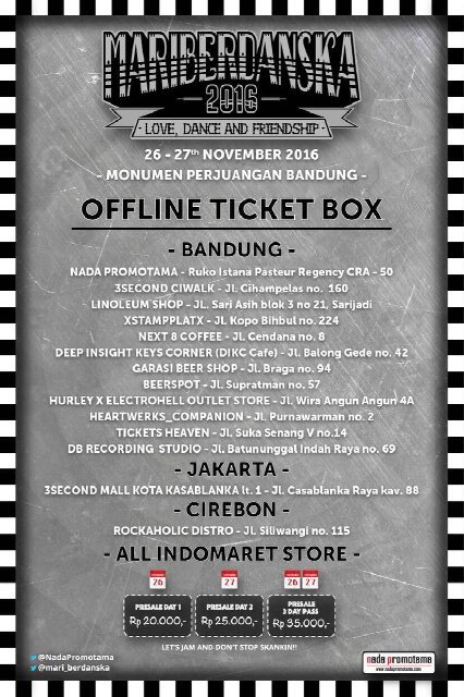 Octaragareggae's tweet photo. @Ragareggae11: Get your @mari_berdanska ticket at the official ticket box over here. | @NadaPromotama @akaz_maulana https://t.co/42iA2TBP3I