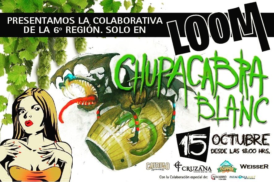 Este sabado en <a href="/CervezaLoom/">Loom Bar</a> ..desde las 18 hrs...schop en promoción y botellas para llevar!!!