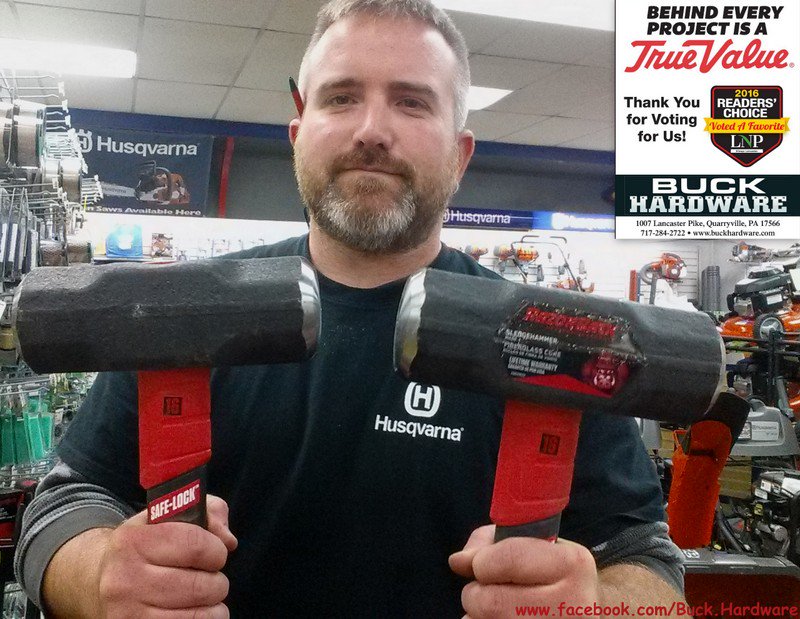 BHGTrueValue's tweet photo. Its #HAMMERtime @ @BHGTrueValue! Stop in & check out our RazorBack sledgehammer variety. #BuckHardware #BIGboytools
https://t.co/0uefWZC3P5 https://t.co/TpZXxzoLe9