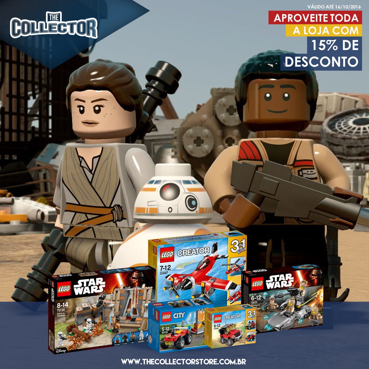 Deixe sua criança interior falar mais alto! Toda a loja com 15% OFF! Confira em: bit.ly/tcsdiadascrian…  #LEGO