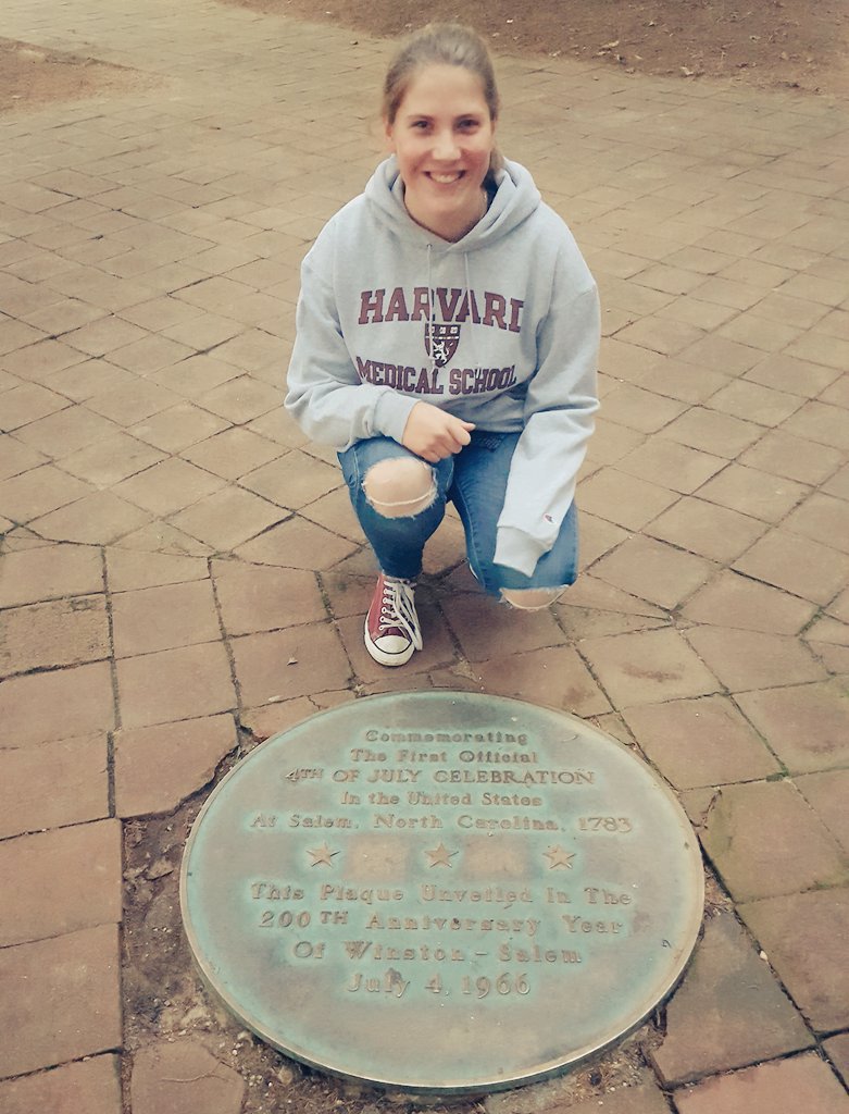 ctl678's tweet photo. German exchange student @the site of the 1st July 4th celebration. @SalemCollege #learningonbreak #TravelTuesday https://t.co/jdOAtOSkq4