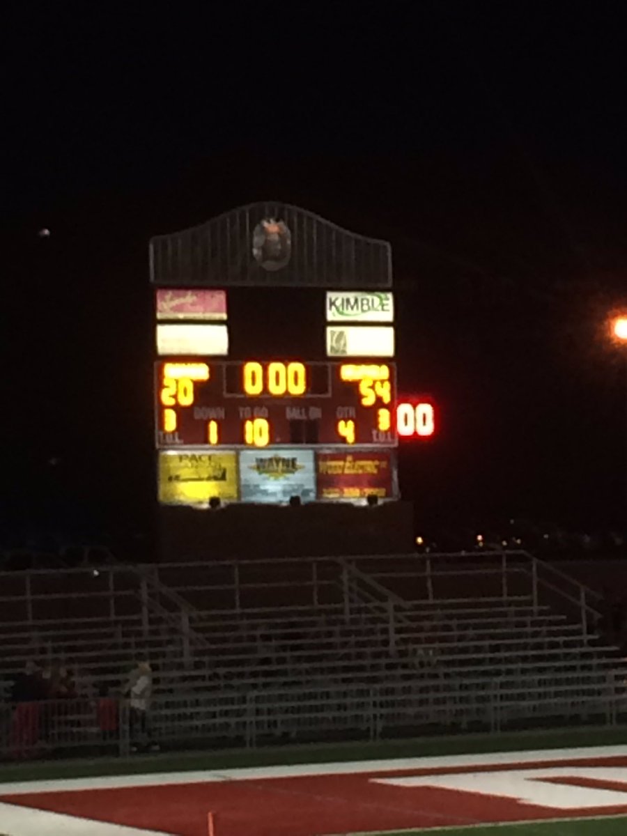 Final from Crater: <a href="/NPCitySchools/">New Philadelphia Quakers</a> 7th wins it 54-20 over Dover and finishes season a perfect 8-0! #GoQuakers #GreatFinish