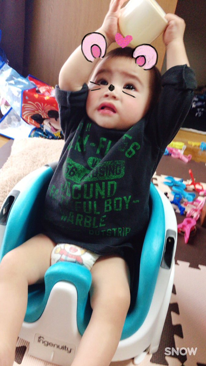 Chan8_ST's tweet photo. （笑）

寝てくれたから今のうち家事！ https://t.co/M9rndRyz0R
