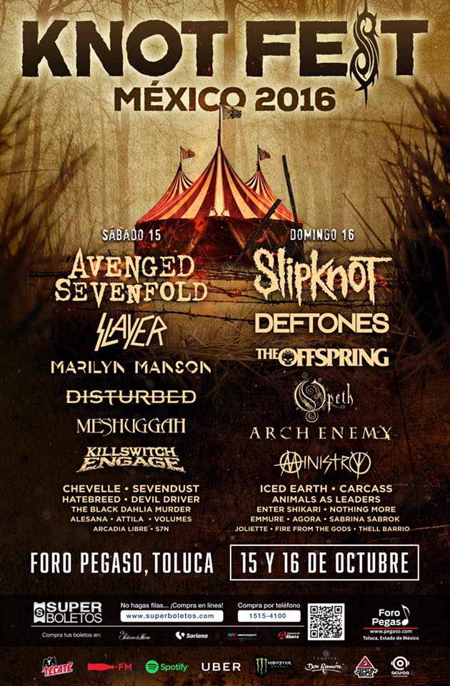 Conoce a las 7 bandas mexicanas que destrozarán el #KnotFestMexico2016 bit.ly/KnotMex2016