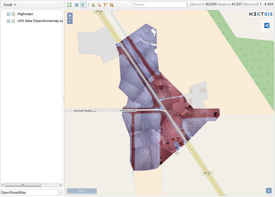 nextgis's tweet image. Drone @OpenDroneMap data example posted at #nextgiscom  demo.nextgis.com/resource/75/di…