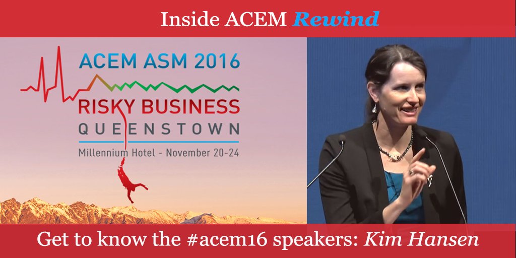 acemonline's tweet photo. #InsideACEM 'rewind' takes you back to Kim Hansen and her passion for patient safety. See her at this yr's #acem16. https://t.co/eDVQisXVFi https://t.co/Ul3P9ZjJJh