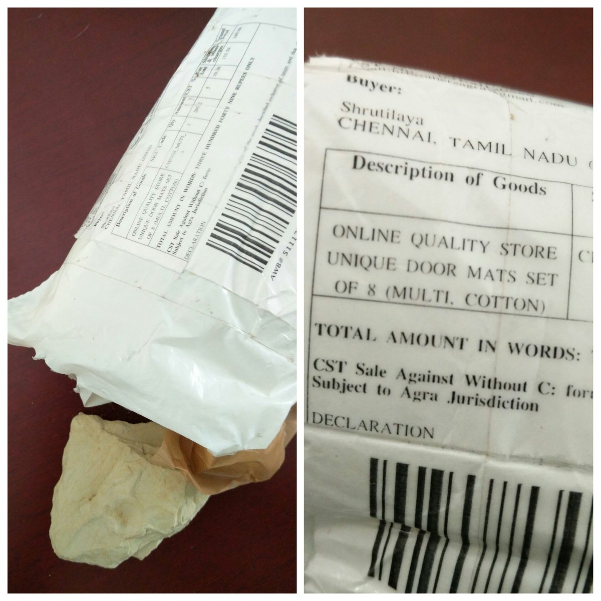 Shlaya92's tweet photo. So I ordered a set of 8 bath mats from @amazonIN and I got rocks instead. https://t.co/HpN7DLzvlO
