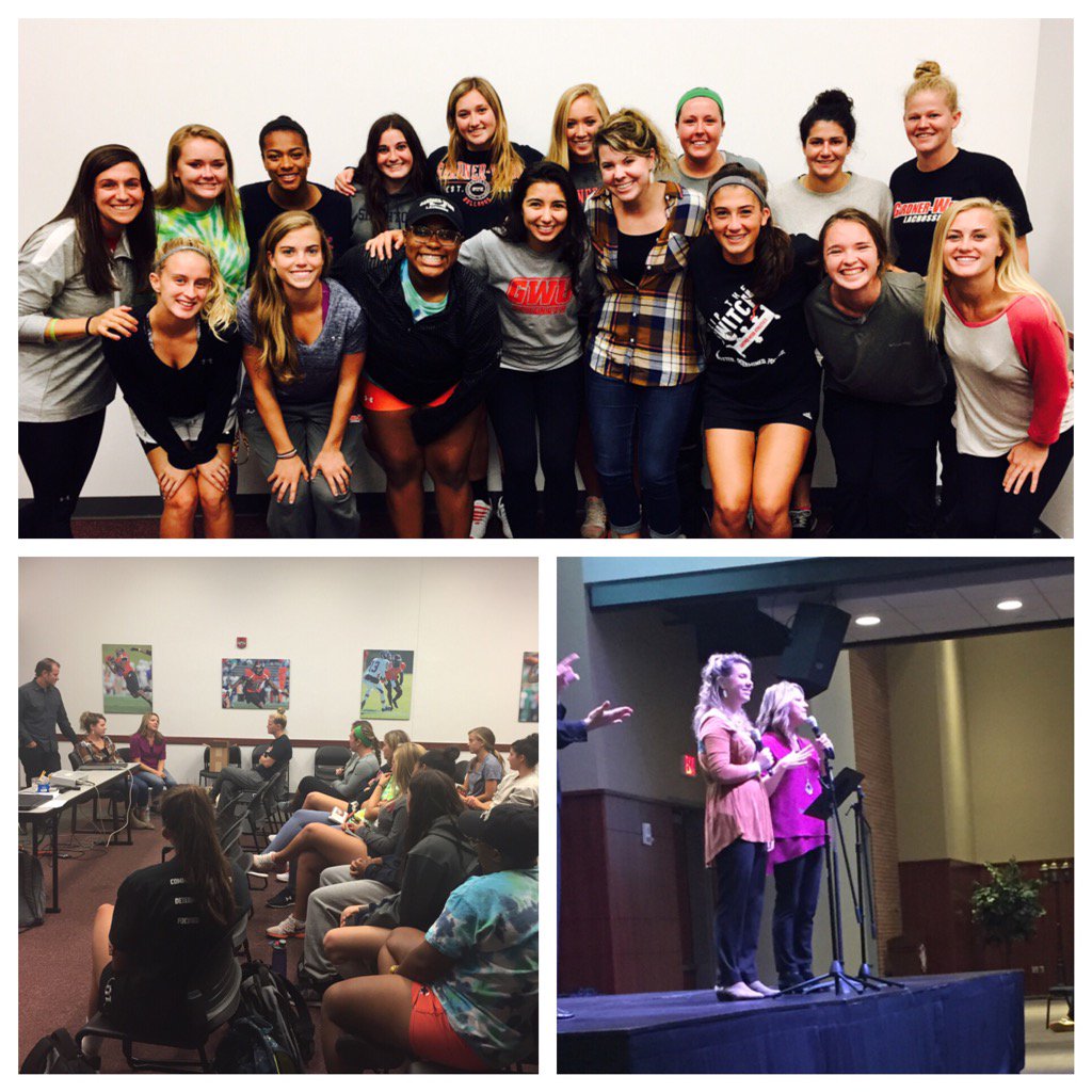 GWULacrosse's tweet photo. A special thanks to the Barrick family for sharing your story of hope with us today! #hopeoutloud https://t.co/KXSI4vdZKD