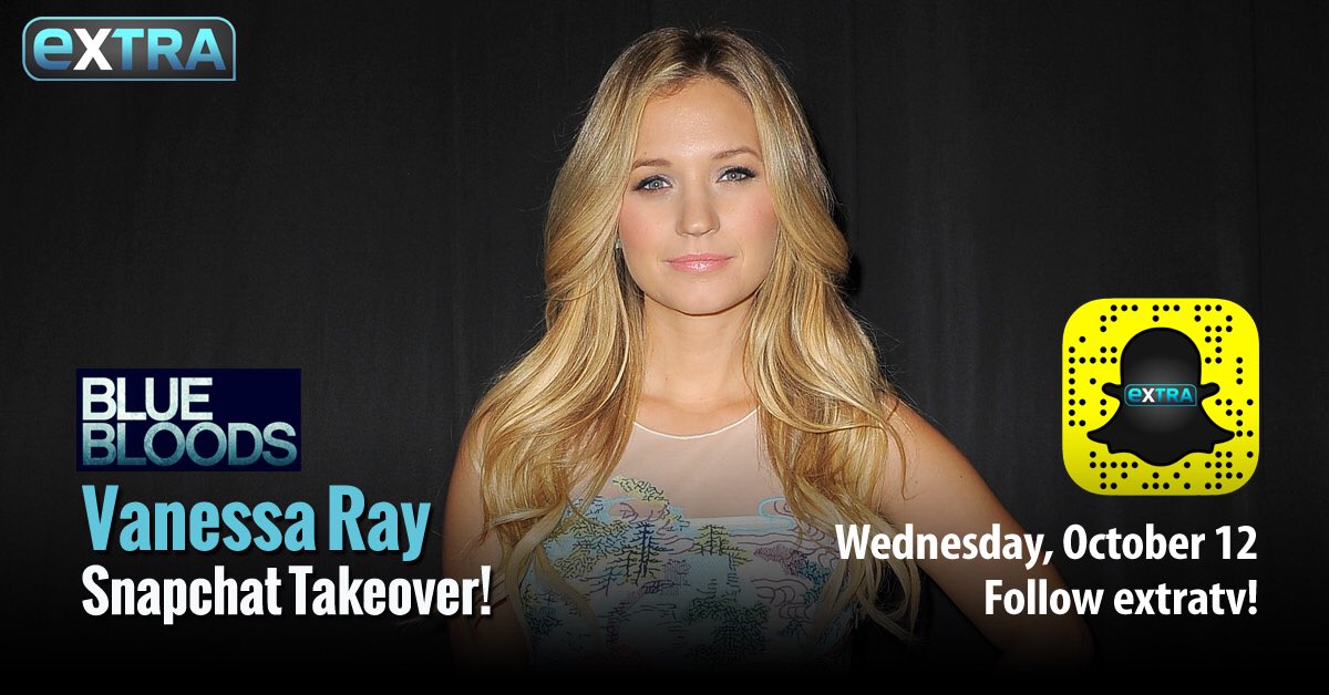 Heyyyy!!! Doing my 1st ever snapchat TAKE OVER for <a href="/extratv/">ExtraTV</a> TOMORROW!!! Come hang with me on the set of <a href="/BlueBloods_CBS/">Blue Bloods</a>