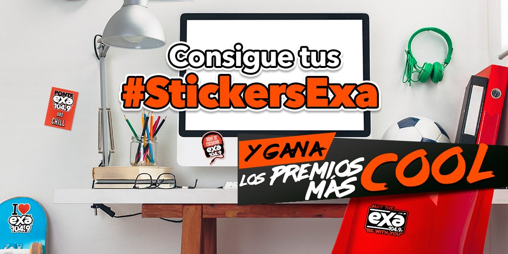 ExaFM's tweet photo. #PonteExa con las #StickersExa y gana premios exclusivos con ellas 😎 ¡Pendiente del #ExaMóvil por el 104.9! https://t.co/hUvfEVQ7hw