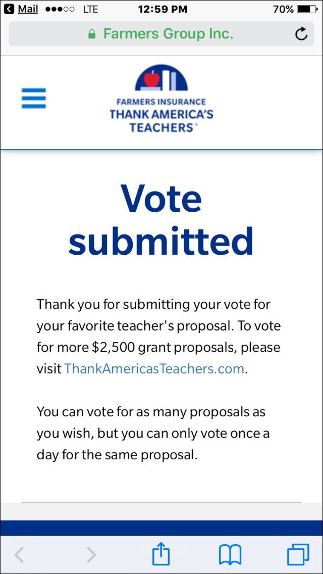 Everyone go vote for our fav teacher Ms. Dane !!!!! You have till midnight !!! <a href="/KDaneFACS/">Krysten Dane</a> vote vote vote