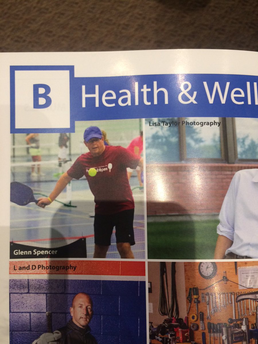 HR_Pickleball's tweet photo. Our club prez @PopbBrian demos the health &amp; wellness benefits #pickleball, the fastest growing sport in NA. #HighRiver #VitalSigns report https://t.co/iTrggwWc3k