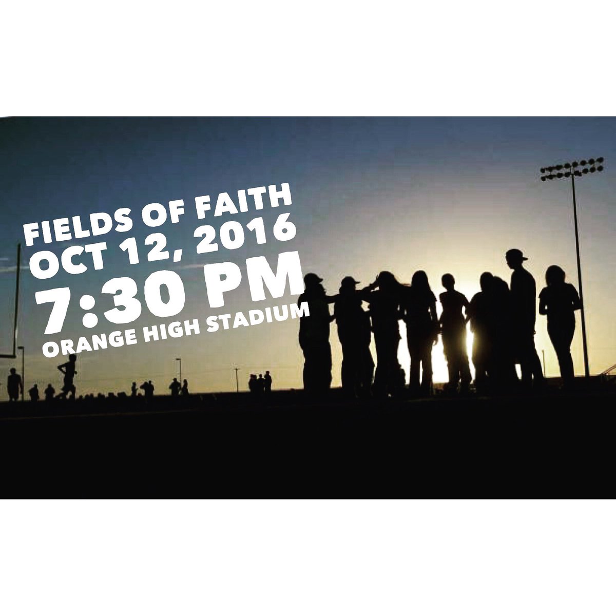 CrosslinkCares's tweet photo. Come out to OHS Stadium tomorrow at 7:30 PM. #fieldsoffaith2016 @OHSPantherpride @OHS_mensbb @WrestlingOrange @ohs_ncffa https://t.co/tclhH2Tqx5