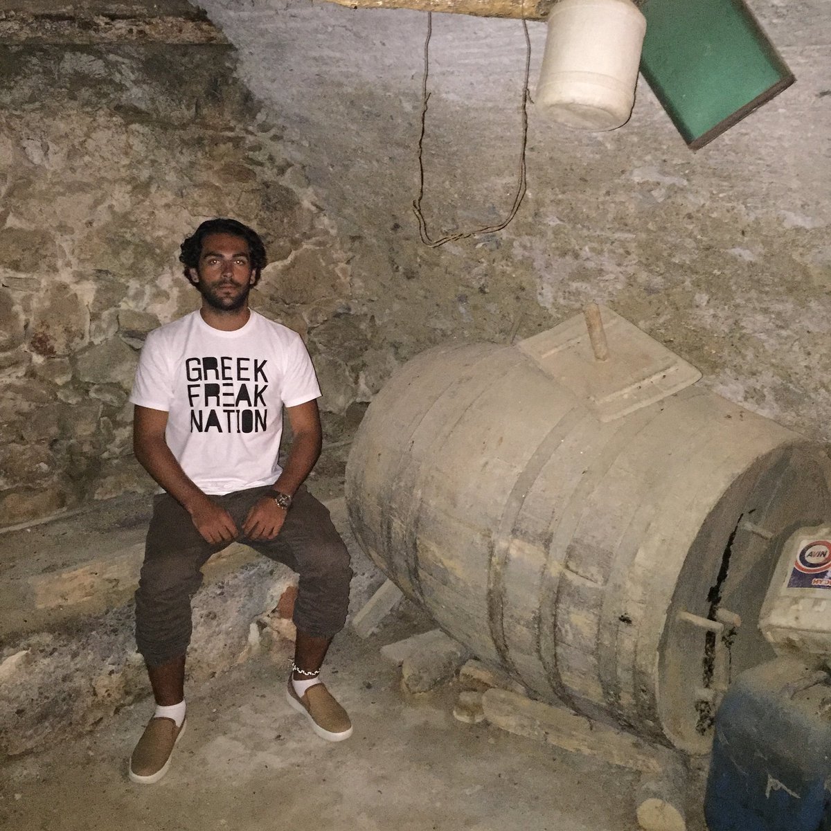 GFreakNation's tweet photo. Lakonia Greece, undisclosed location where original greek gangsters kept their wine stash. #greekfreaknation #greece #lakonia #villager https://t.co/h6ZEwjowde
