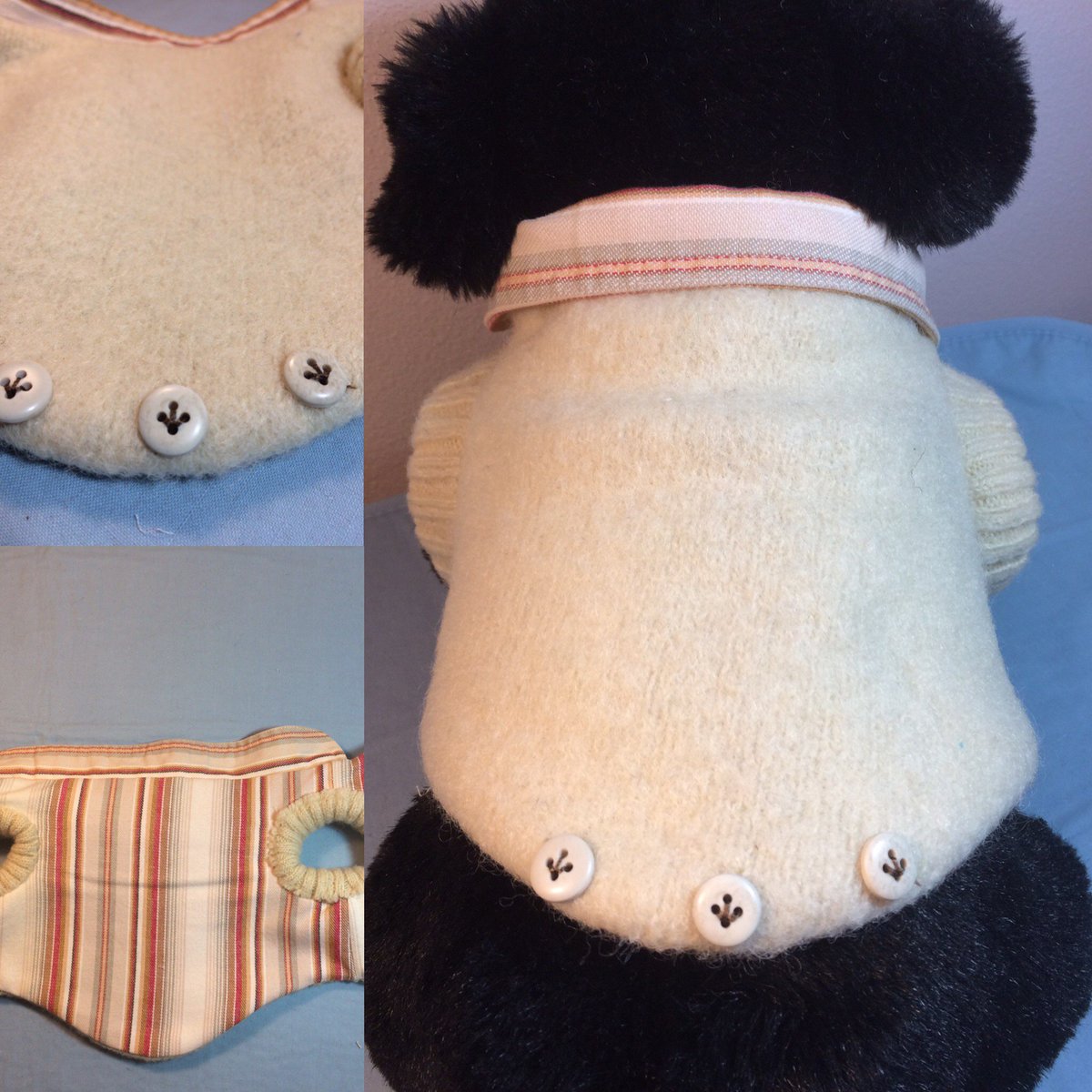 MicheleJDesigns's tweet photo. NEW! Sweater vest for small dog! #Recycled #repurposed #upcycled #dogsrule #messagemeforinfo! https://t.co/RXXKdjSQaY