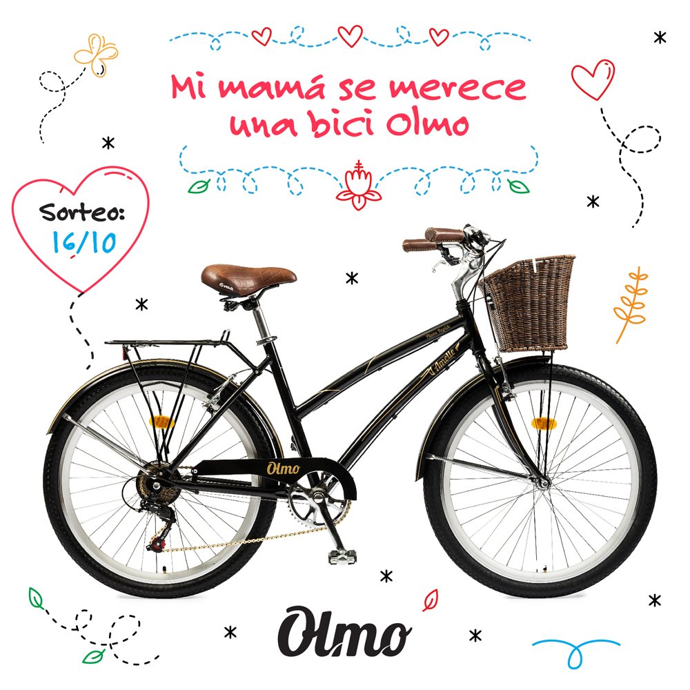 ¡En el #DiaDeLaMadre, ganá una bici Olmo Amelie! Participá en olmobikes.com/concurso/diade… y dale RT para sumar chances...