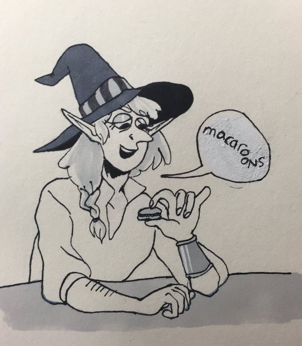Yikes @ that whiteout amirite (anyway happy taako tuesday guys) #thezonecast #inktober 
