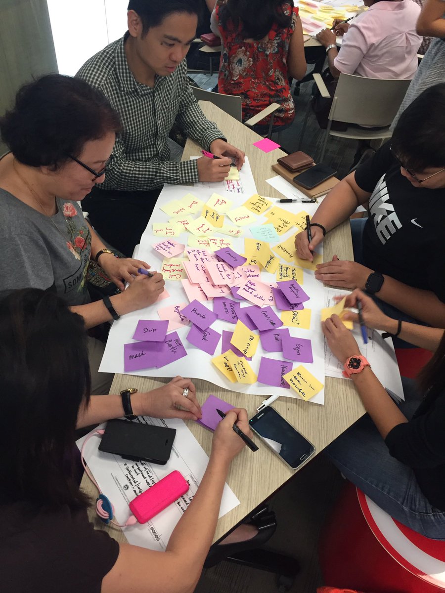 aar0nloh's tweet photo. Frantic brainstorming @CWSSsg #designthinking session at the #npws2016 π@eugeneleefl @sooktheng86 @shumin_teng @changtj25 https://t.co/u3SMhCoBQR