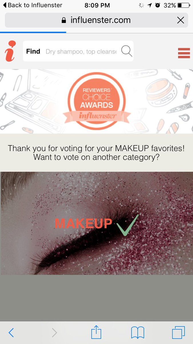 CmrteamNelly's tweet photo. I voted @Influenster  for the #influensterchoiceawards have you? https://t.co/F7R8oTwi6d