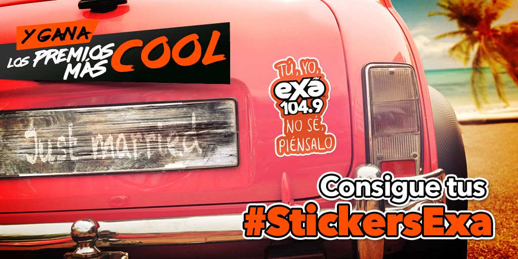 ExaFM's tweet photo. Sigue el paso del #examóvil para obtener tus #stickersexa y ganar grandes premios 😎 https://t.co/wVqTipebd7