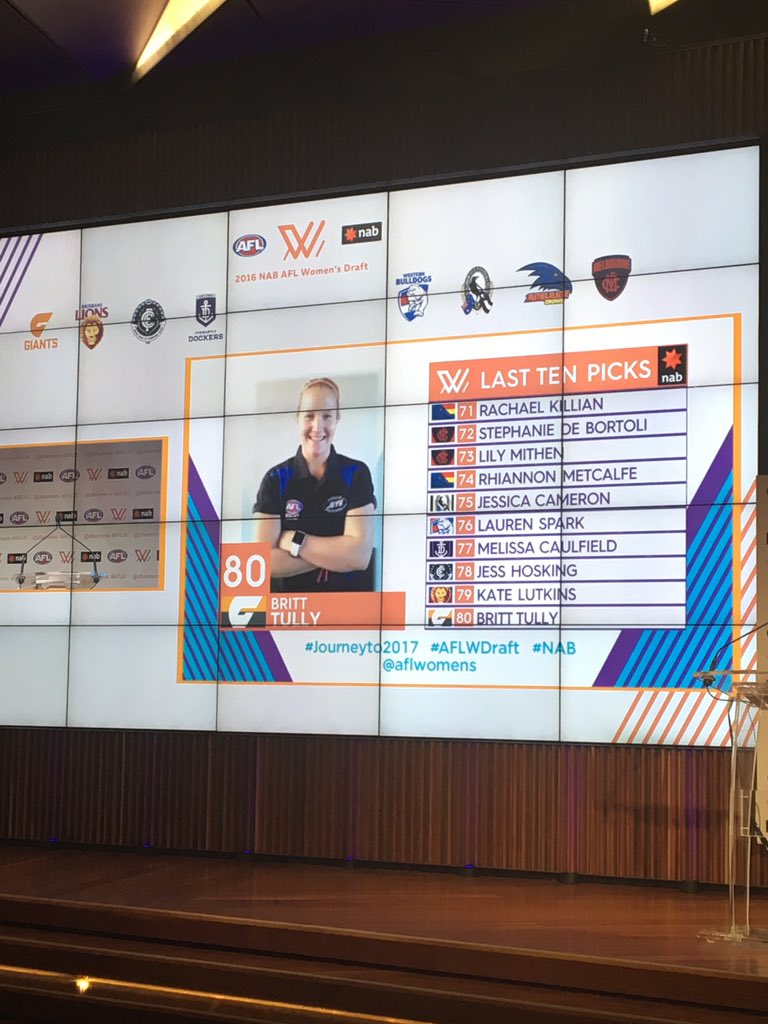 We've flown through the first ten rounds. #AFLWDraft