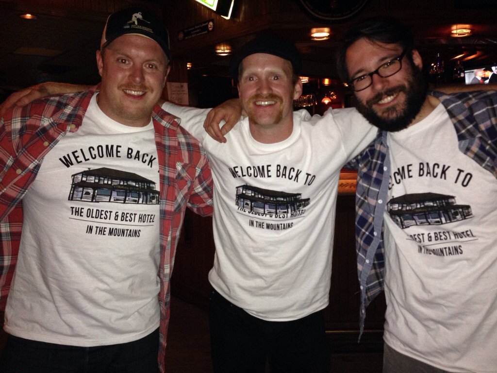 Can't wait to sport these wicked T's this Friday <a href="/CanmoreHotelAB/">Canmore Hotel</a> Come by and get your face rocked off ya!
