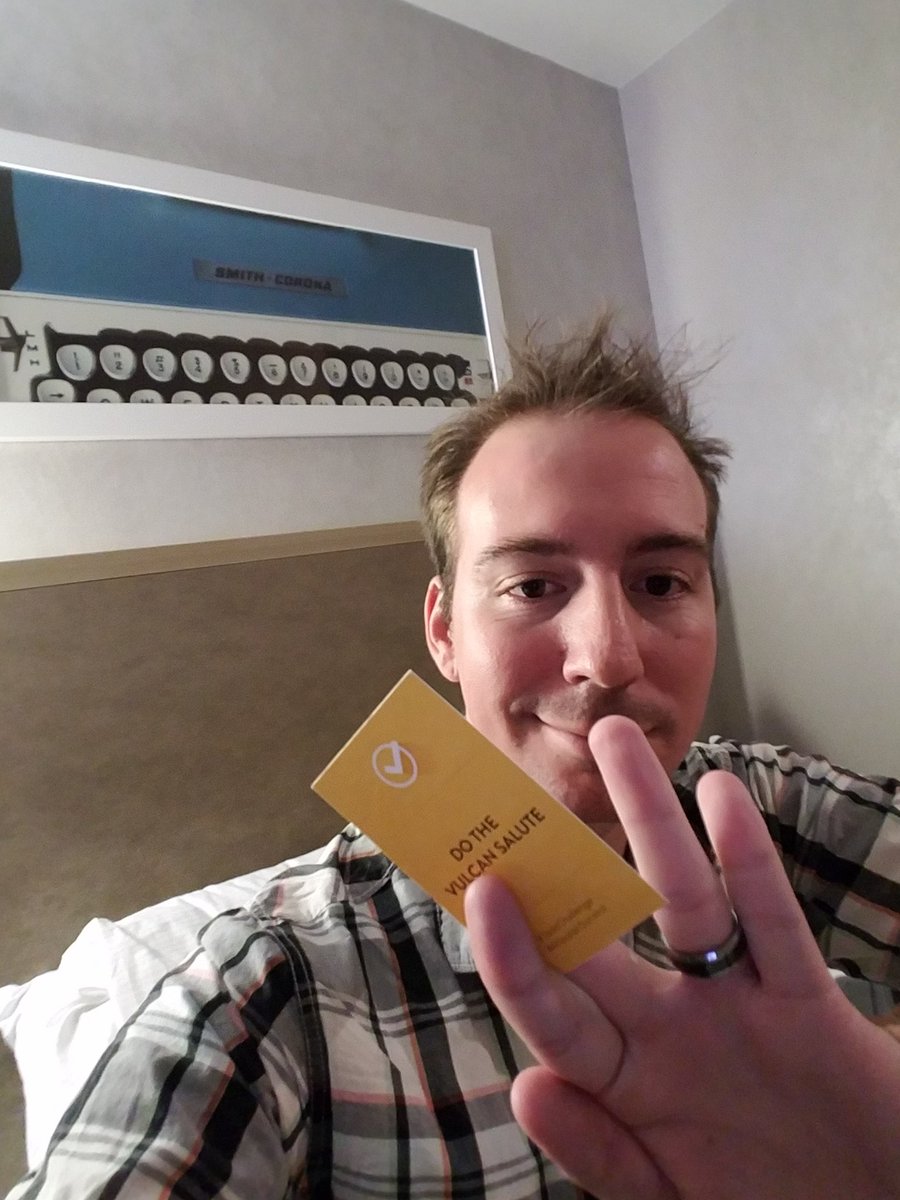 nbelotti's tweet photo. Doing the Vulcan salute ! Now it's off my #todolist . #TodoChallenge #AtlassianSummit https://t.co/ihIq9UGrpc