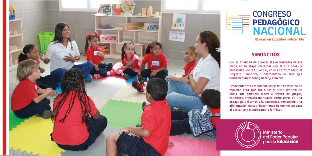 mineducacion_ve's tweet photo. La Educación Inicial incrementó la cobertura escolar en un 36% #RevoluciónEducativa https://t.co/nlL6rpqa4G