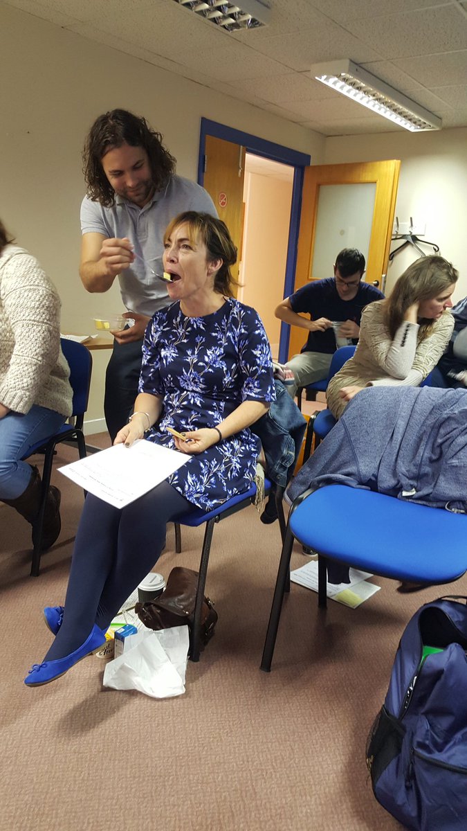ldsltworc's tweet photo. What's it like being fed? #ahpld #learningdisabiltyE & D course @AndySant_HACW @JoGaffneyAHP @hacw_od @estaples17 https://t.co/cy6yXwCG3L
