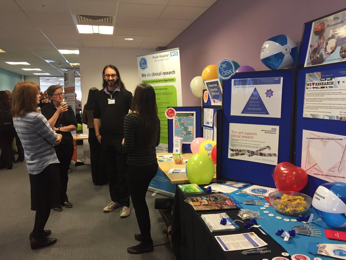 UHDResearch's tweet photo. Exhibiting with colleagues at Poole R&amp;I @Poole_Hospital and @DigitalSouthUK @HiveWireHealth @MSKnote #CoPMRE2016 #digitalhealthcare @BU_CRU https://t.co/SMqkwfyUTM
