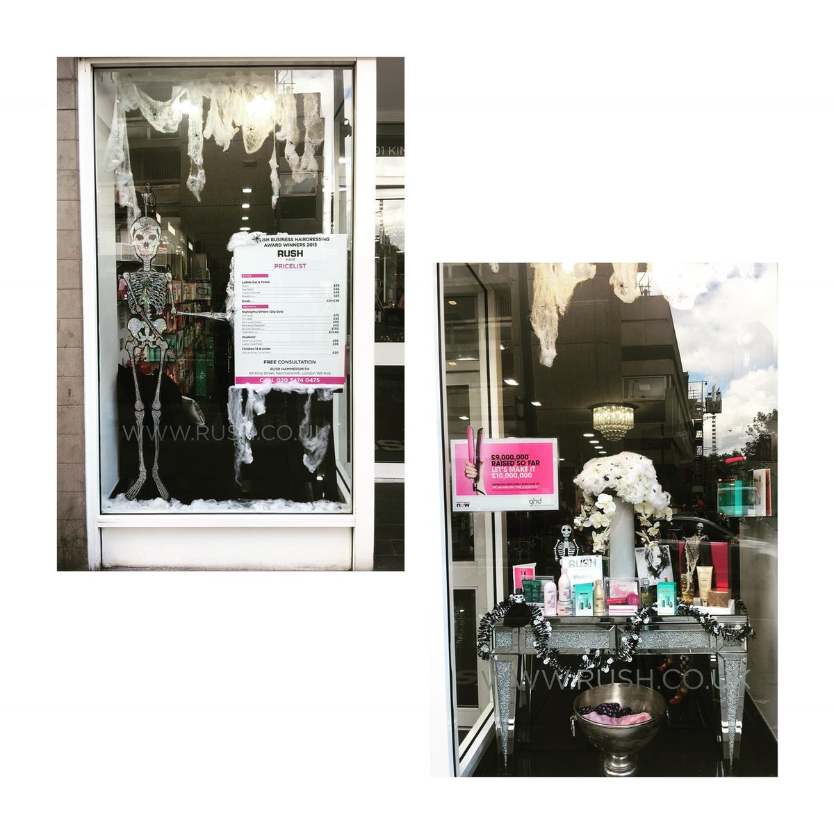 Rushhammersmith's tweet photo. Come join us this Halloween weekend sat the 29th and see what spooky costume your favourite stylist has come as x https://t.co/wbPyE2kbsG
