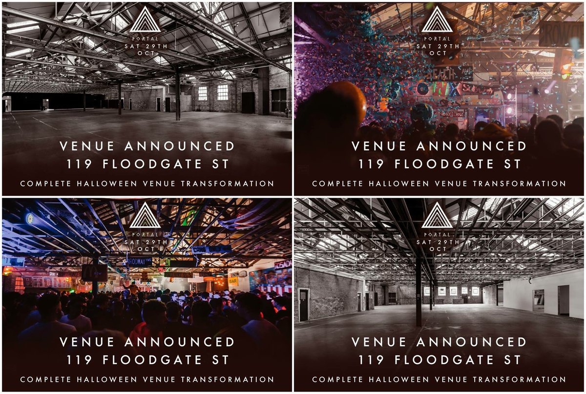 PortalMusic4's tweet photo. Halloween Venue Announced
119 Floodgate St

Luciano, Eats Everything, Solardo, Latmun + more https://t.co/AGx81Cm0fC