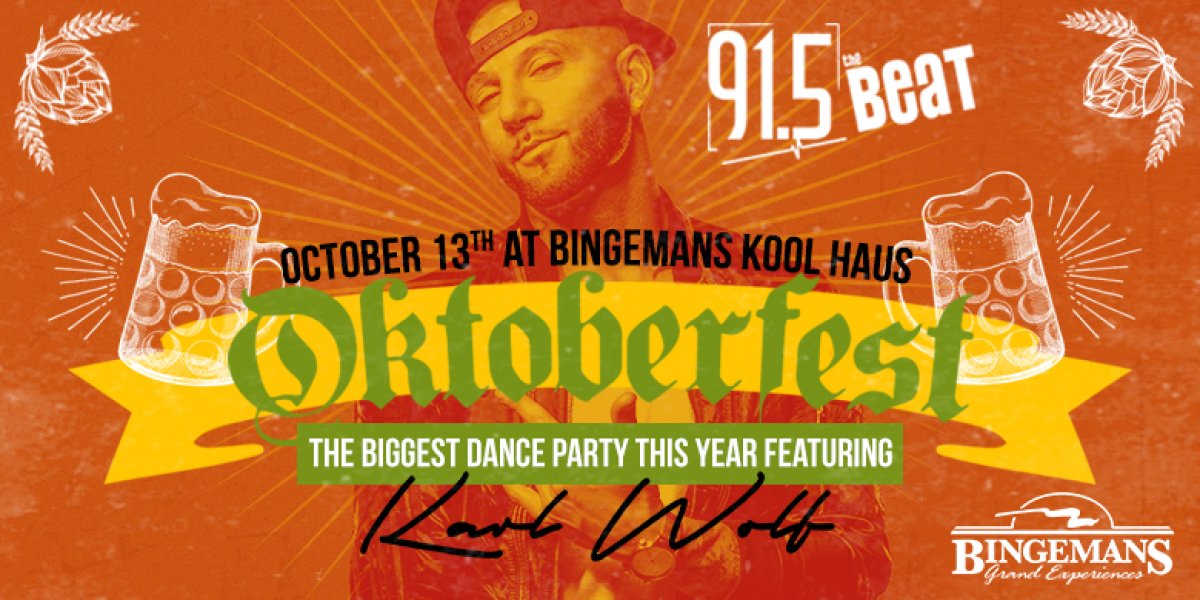 915theBeat's tweet photo. The @KW_Oktoberfest #BeatBash @Bingemans is just one sleep away!  Want tix?  Tweet us back and we'll hook you up! https://t.co/jjoshlKdZf