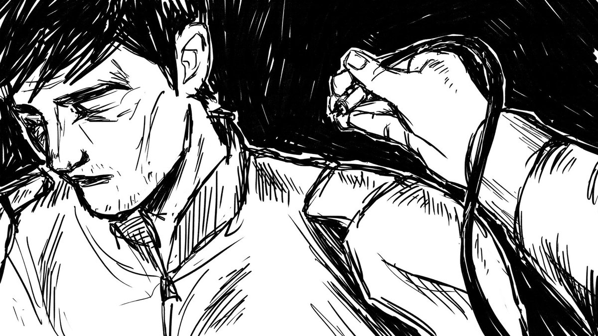 themindseclipse's tweet image. Another beautiful cutscene by DK Yingst: dkyingst.deviantart.com #visualnovel #scifi #noir